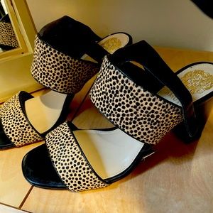 Vince Camuto animal print sandals